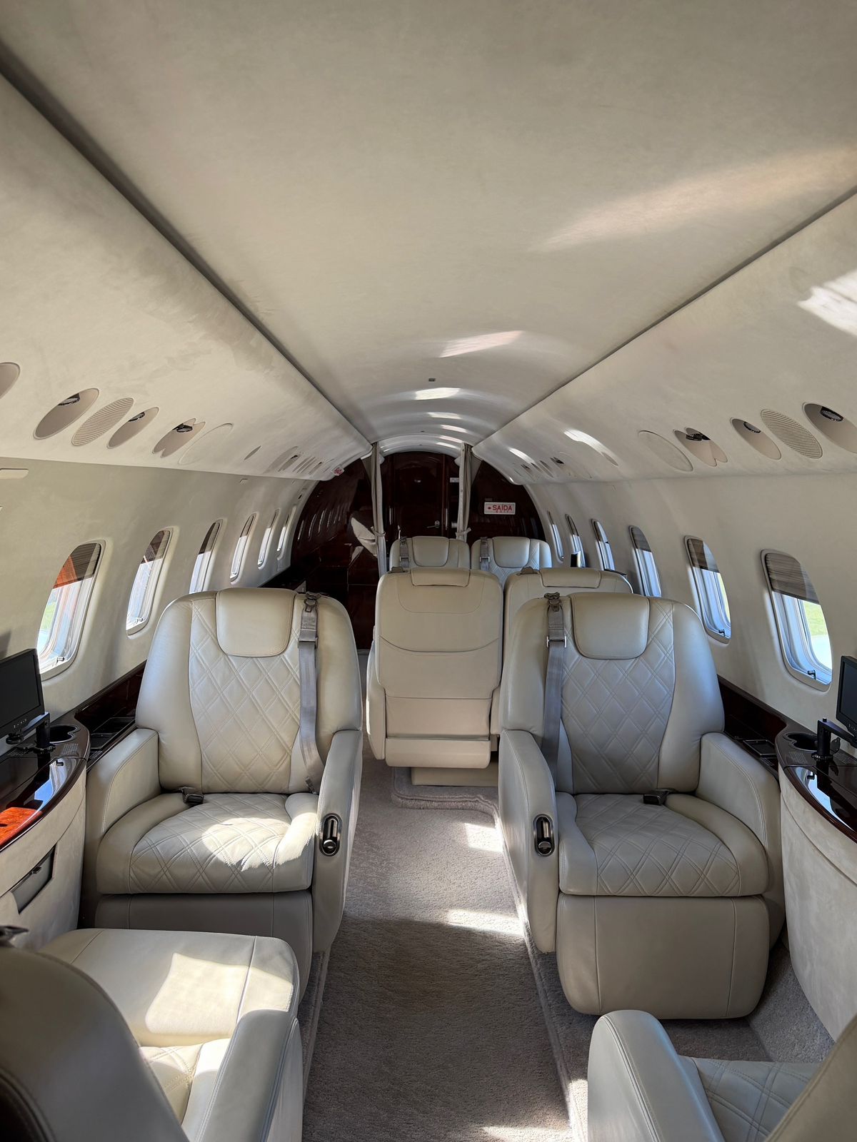 Private charter aircraft and luxury travel experience
